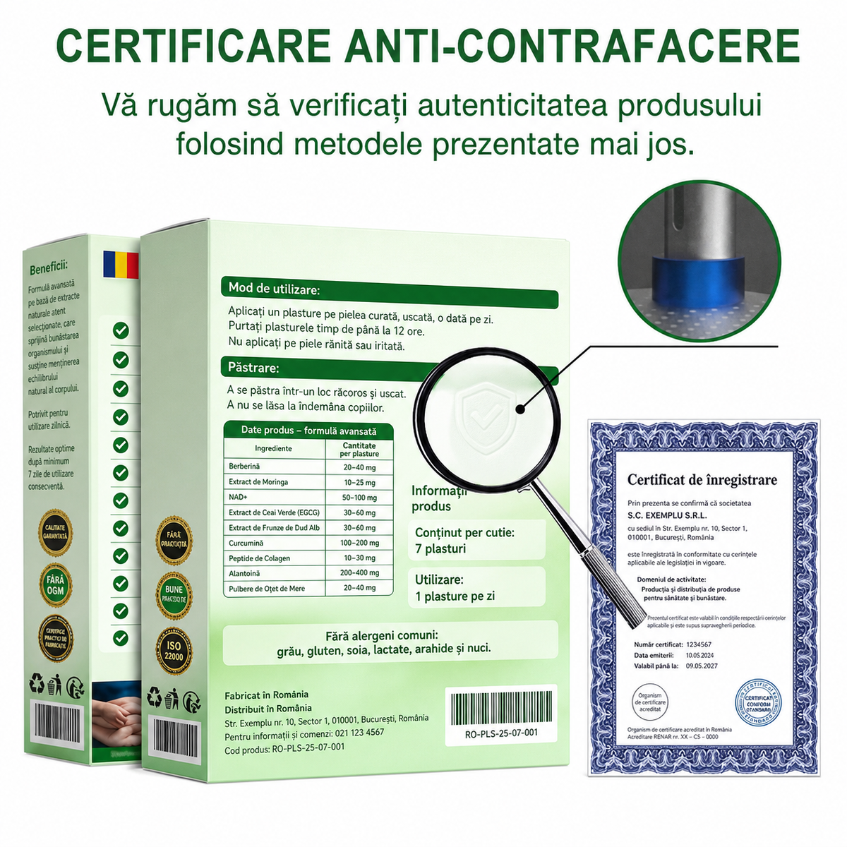 ✨ Plasture nano cu microace 10-în-1 pentru susținerea metabolismului cu Moringa × Berberină × AMPK 🇷🇴
