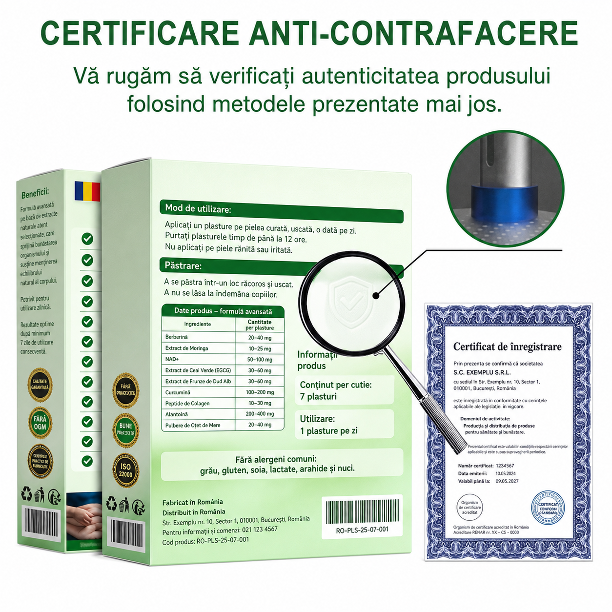 🧑‍⚕️ Plasture nano cu microace 10-în-1 pentru susținerea metabolismului cu Moringa × Berberină × AMPK 🇷🇴