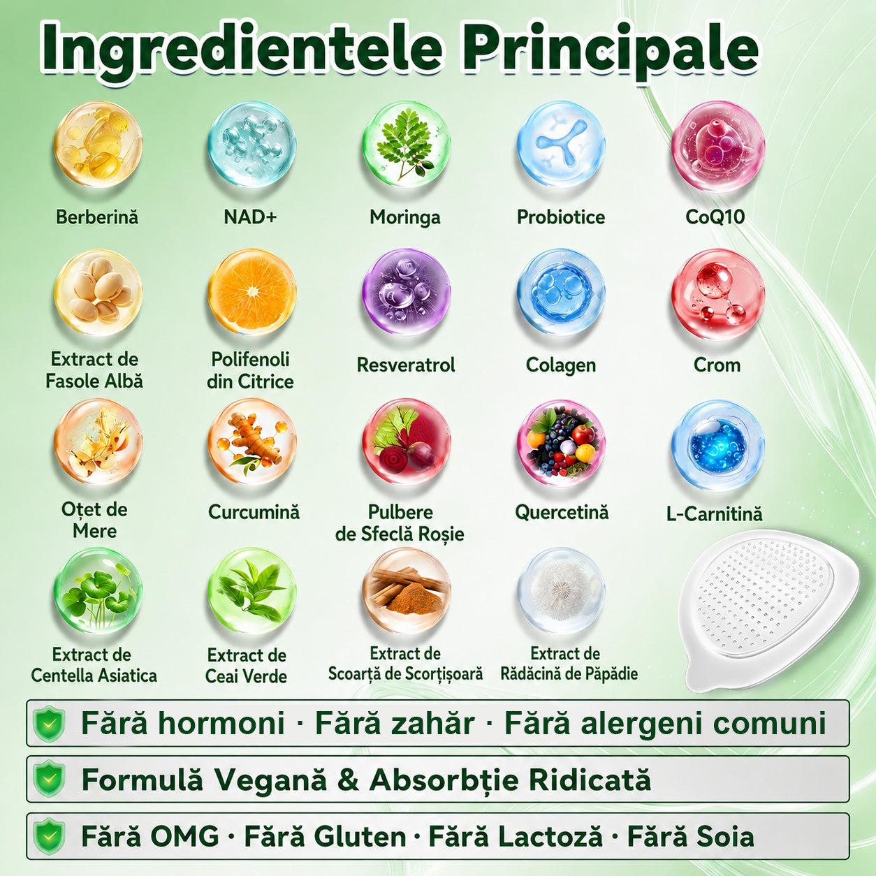 💖 Magazin Oficial | 🌿 GLORENDA® Moringa · Berberină × NAD+ Plasture Avansat Nano cu Microace 10 în 1 (Doar o dată pe zi, schimbări vizibile în 7 zile) ✅ Pentru obezitate, piele lăsată, diabet, apnee în somn, probleme articulare și multe altele