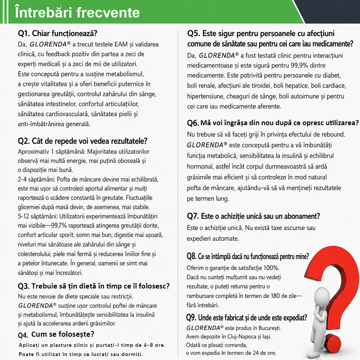💖 Magazin Oficial | 🌿 GLORENDA® Moringa · Berberină × NAD+ Plasture Avansat Nano cu Microace 10 în 1 (Doar o dată pe zi, schimbări vizibile în 7 zile) ✅ Pentru obezitate, piele lăsată, diabet, apnee în somn, probleme articulare și multe altele